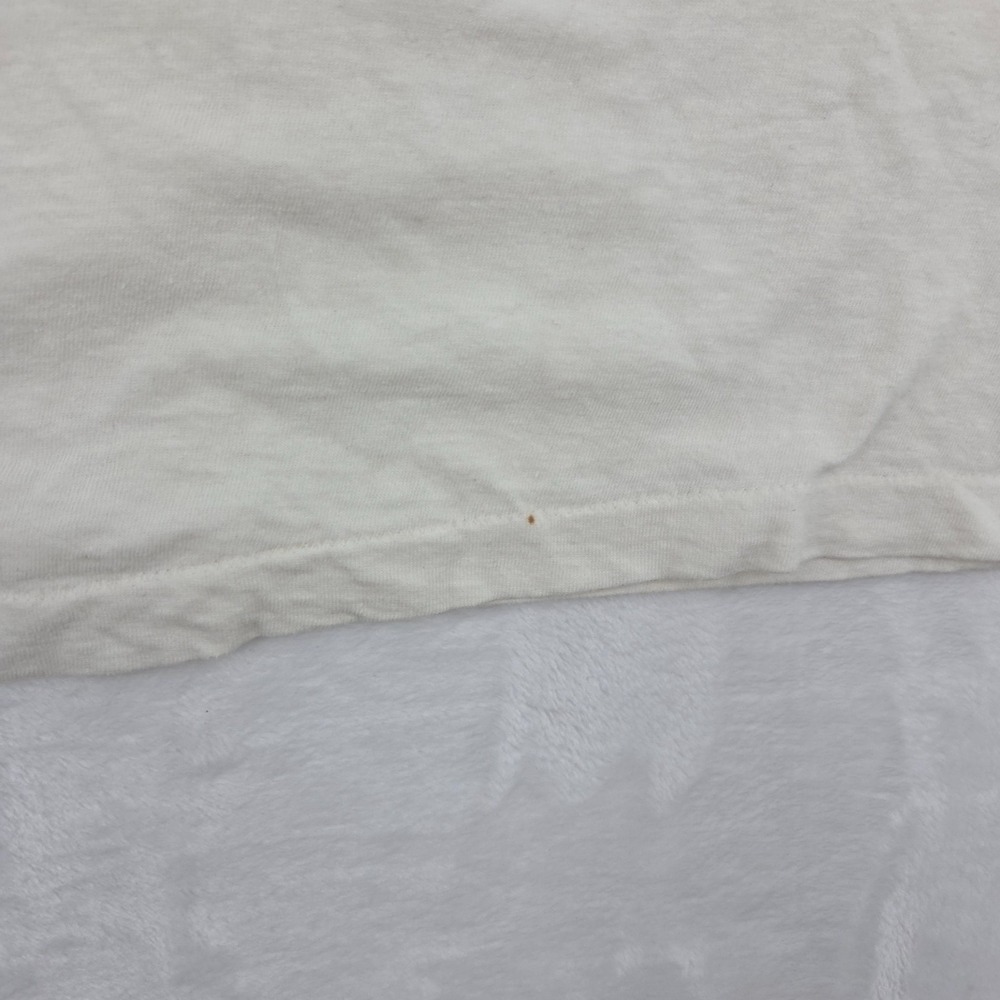 VTG 80s Amnesty International Conspiracy Of Hope Concert Shirt Sz Med STAINED - Picture 4 of 12